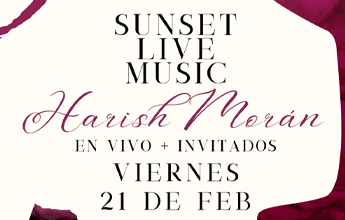 Sunset Live Music 2025 con Harish Morán